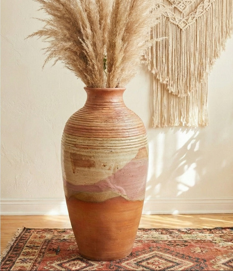 Large Boho Floor Vase